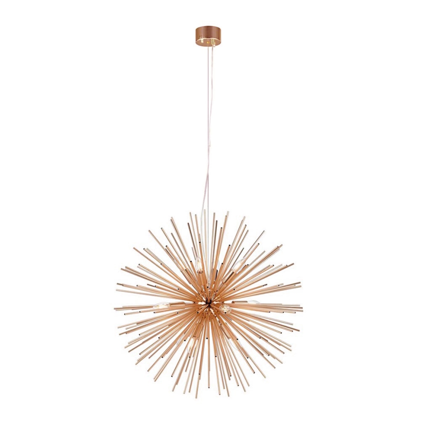 Markslöjd 107752 - Lámpara colgante SOLEIL 12xE14/20W/260V Oro rosa