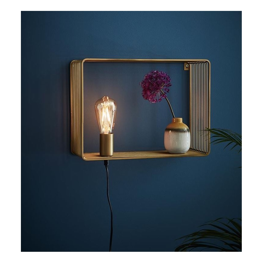 Markslöjd 107815 - Aplique SHELF 1xE27/60W/230V