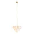 Markslöjd 107903 - Lámpara colgante con varilla MERLOT 13xG9/20W/230V Ø 56 cm blanca/dorada