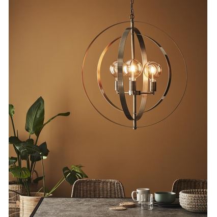 Markslöjd 107941 - Lámpara colgante con cadena ORBIT 3xE27/60W/230V