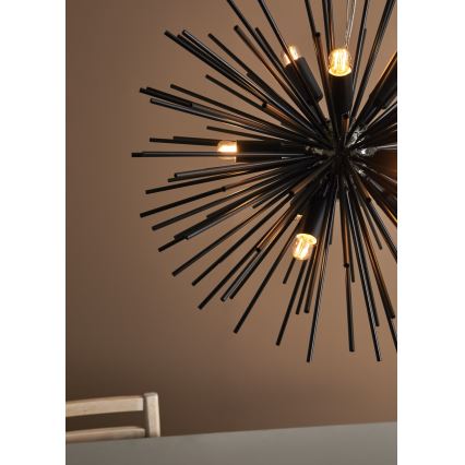 Markslöjd 108048 - Lámpara colgante SOLEIL 9xE14/20W/230V negro