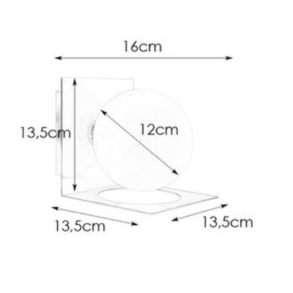 Markslöjd 108085 - Aplique de baño ZENIT 1xG9/18W/230V IP44