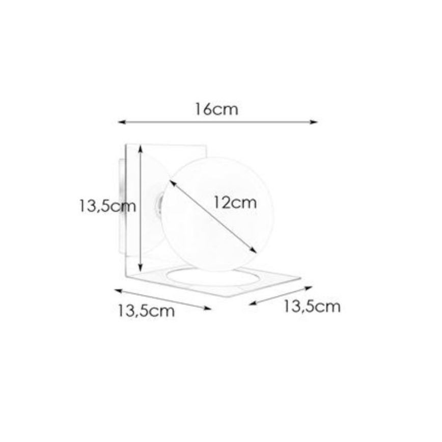 Markslöjd 108085 - Aplique de baño ZENIT 1xG9/18W/230V IP44