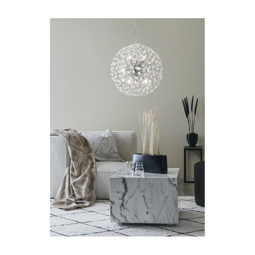 Markslöjd 108101 - Lámpara de araña de luces de cristal con cable BOLID 9xG9/20W/230V