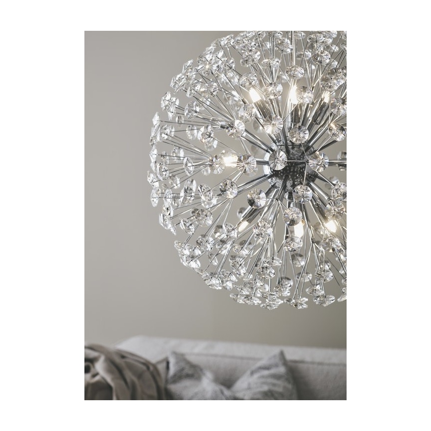 Markslöjd 108101 - Lámpara de araña de luces de cristal con cable BOLID 9xG9/20W/230V