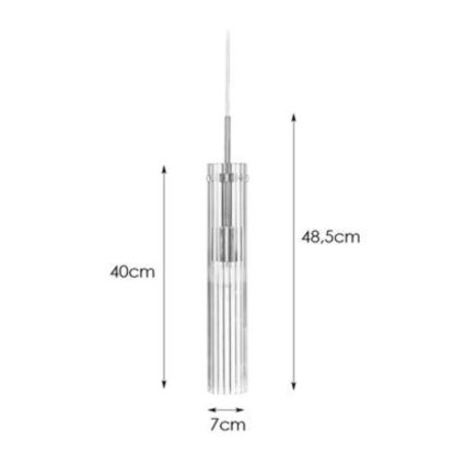 Markslöjd 108112 - Lámpara de araña con cable TUBO 1xE14/40W/230V