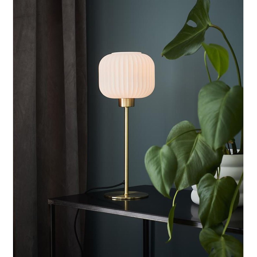 Markslöjd 108120 - Lámpara de mesa SOBER 1xE27/60W/230V cobre