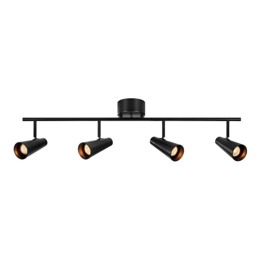 Markslöjd 108202 - Foco CREST 4xGU10/7W/230V negro