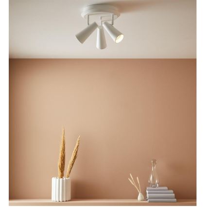 Markslöjd 108203 - Foco CREST 3xGU10/7W/230V blanco
