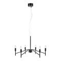 Markslöjd 108209 - Lámpara colgante MONARCH 6xE14/18W/230V negro