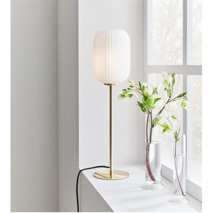 Markslöjd 108251 - Lámpara de mesa CAVA 1xE14/40W/230V dorado