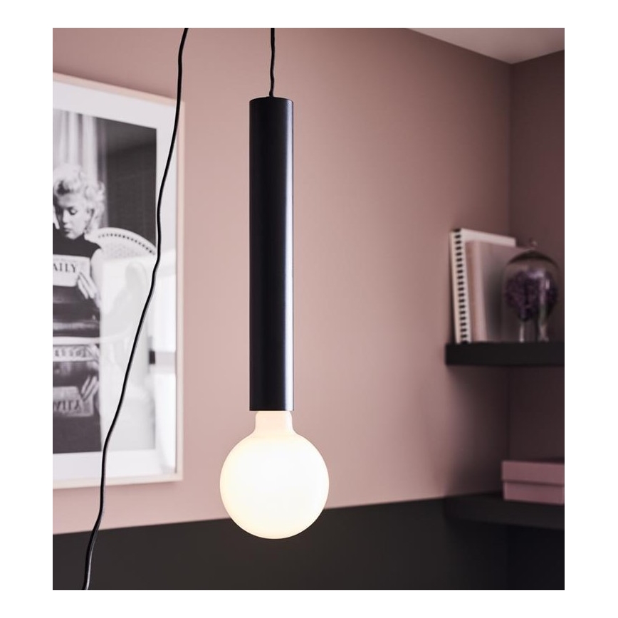 Markslöjd 108260 - Lámpara colgante SENCILLO 1xE27/40W/230V negro