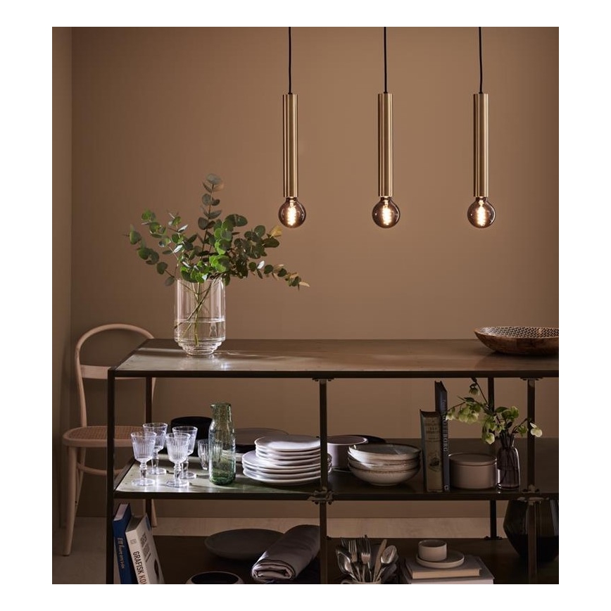 Markslöjd 108261 - Lámpara colgante SENCILLO 3xE27/40W/230V dorado