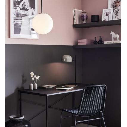 Markslöjd 108292 - Lámpara de mesa POSE 1xE14/25W/230V gris