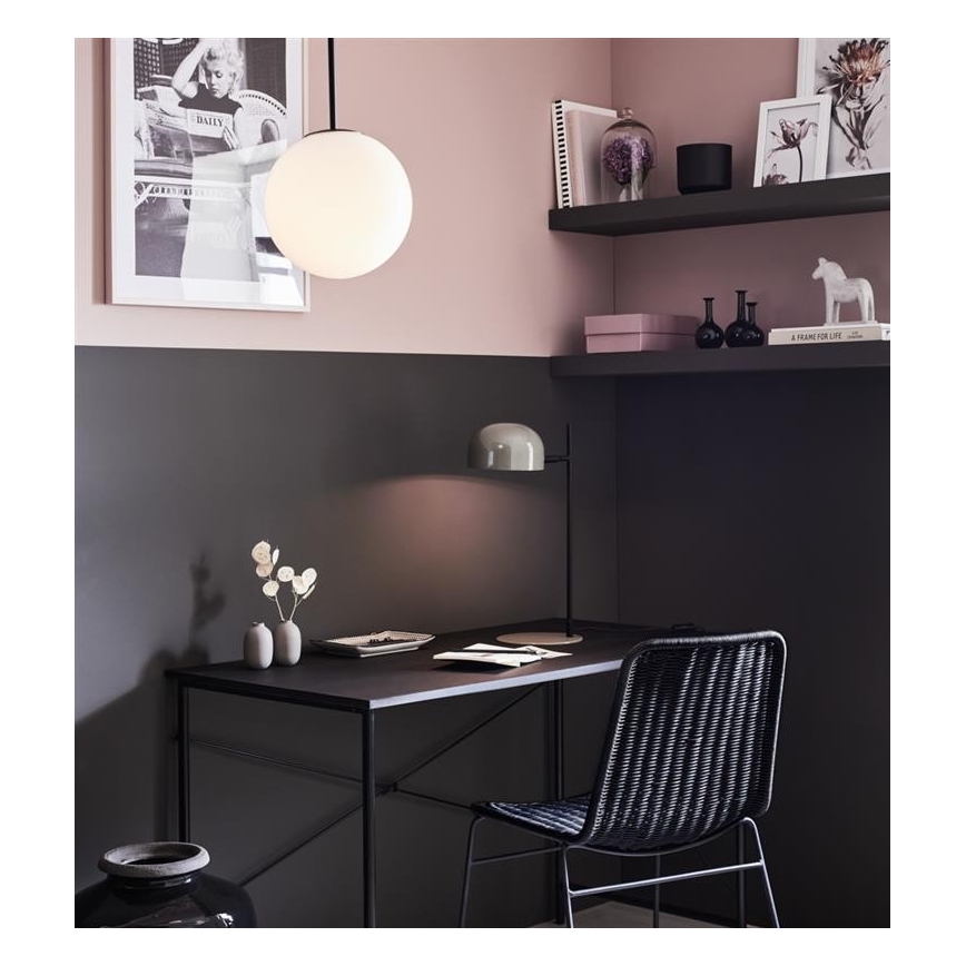 Markslöjd 108292 - Lámpara de mesa POSE 1xE14/25W/230V gris