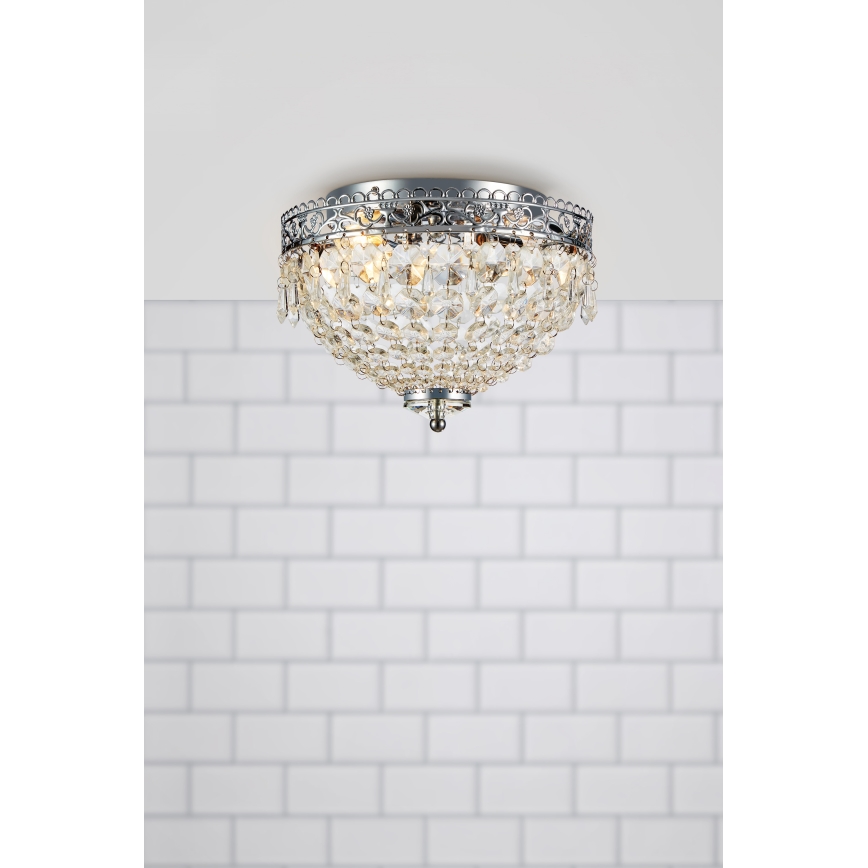 Markslöjd 108423 - Plafón JOLINE 2xE14/40W/230V cromo mate