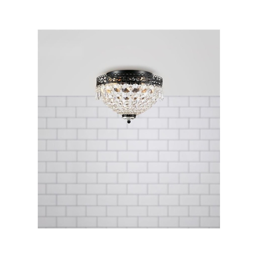 Markslöjd 108424 - Plafón JOLINE 2xE14/40W/230V negro