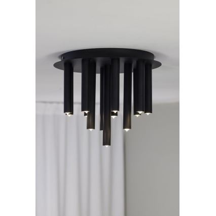 Markslöjd 108505 - Plafón GOCCE 13xG9/10W/230V negro