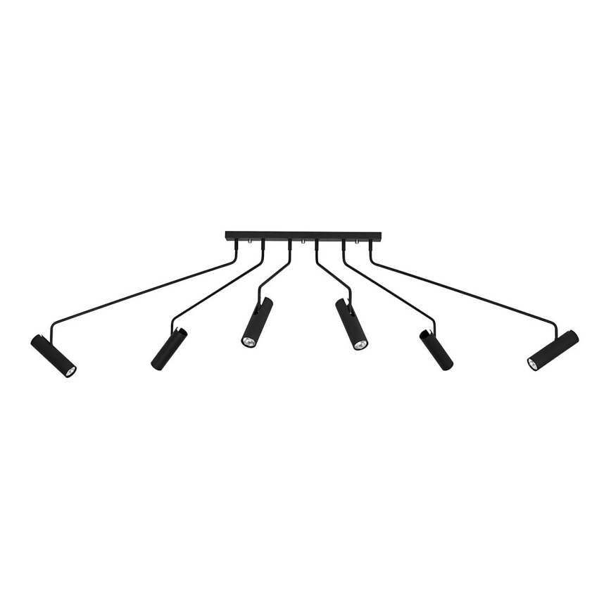 Markslöjd 108508 - Foco RAMUS 6xGU10/25W/230V negro