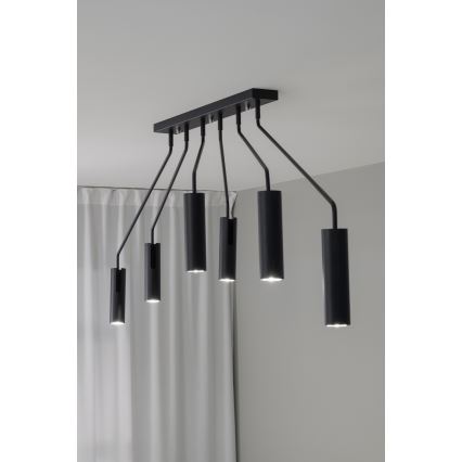 Markslöjd 108508 - Foco RAMUS 6xGU10/25W/230V negro