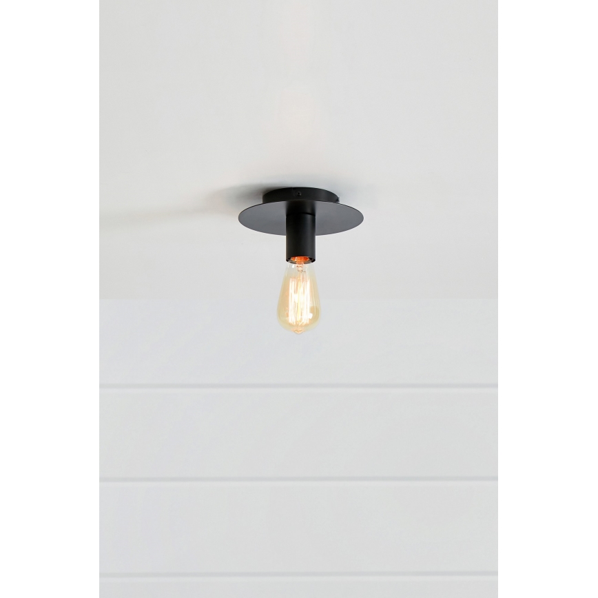Markslöjd 108540 - Plafón PIATTO 1xE27/40W/230V negro