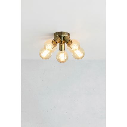 Markslöjd 108553 - Plafón MAZZO 5xE27/40W/230V latón
