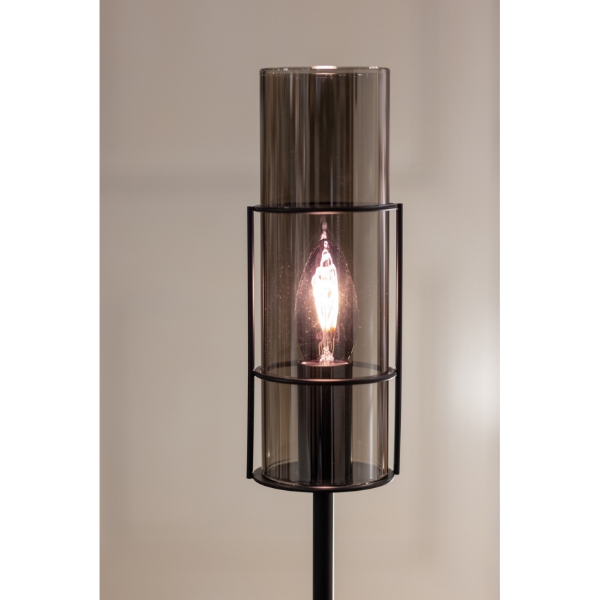 Markslöjd 108559 - Lámpara de mesa TUBO 1xE14/40W/230V 50 cm negro