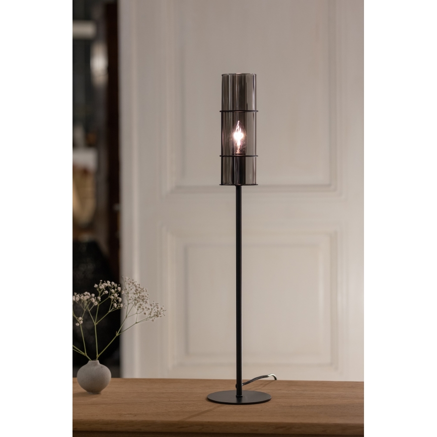 Markslöjd 108560 - Lámpara de mesa TORCIA 1xE14/40W/230V 65 cm negro