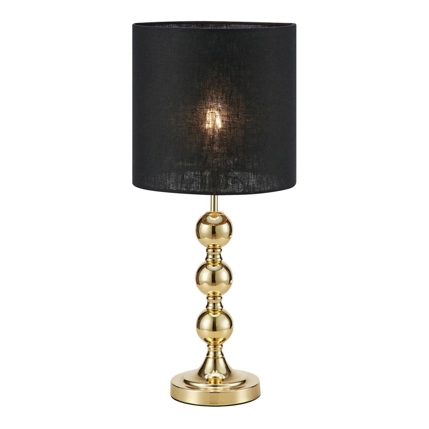 Markslöjd 108574 - Lámpara de mesa OCTO 1xE27/40W/230V negro/dorado