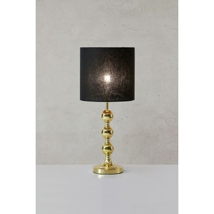 Markslöjd 108574 - Lámpara de mesa OCTO 1xE27/40W/230V negro/dorado