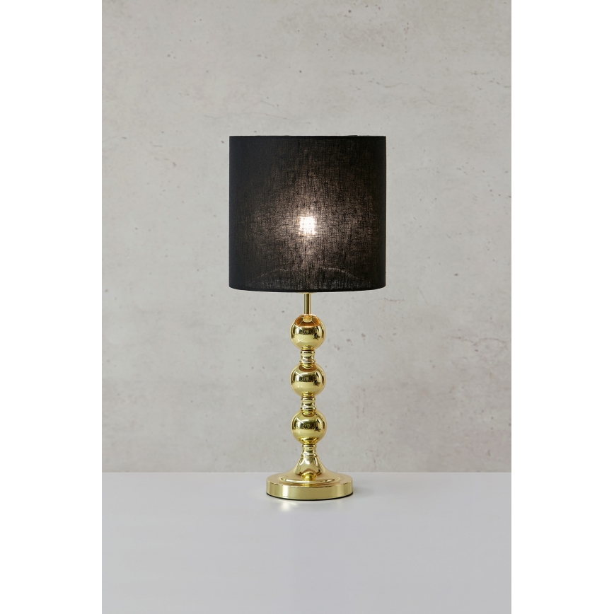 Markslöjd 108574 - Lámpara de mesa OCTO 1xE27/40W/230V negro/dorado