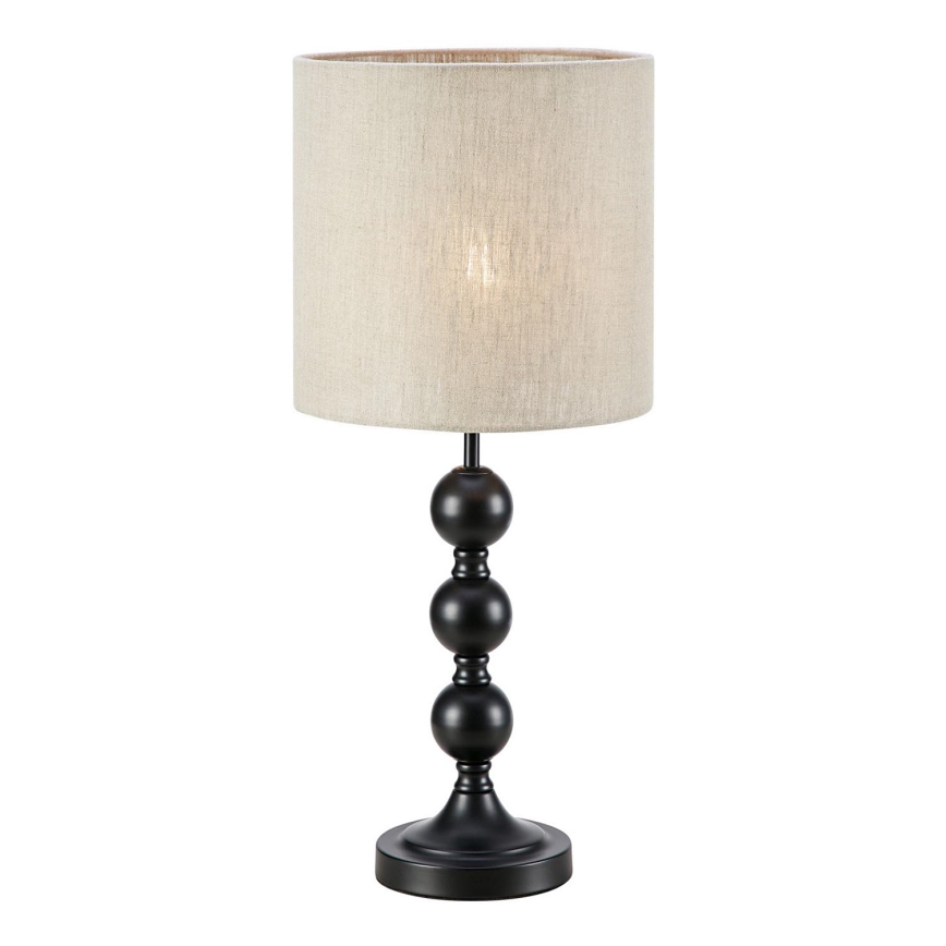 Markslöjd 108575 - Lámpara de mesa OCTO 1xE27/40W/230V beige/negro