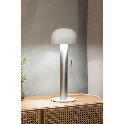 Markslöjd 108577 - Lámpara de mesa COSTA 2xG9/18W/230V blanco/cromo mate