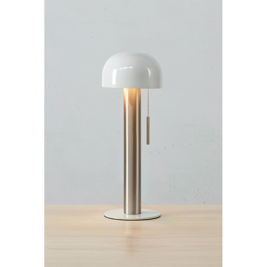 Markslöjd 108577 - Lámpara de mesa COSTA 2xG9/18W/230V blanco/cromo mate