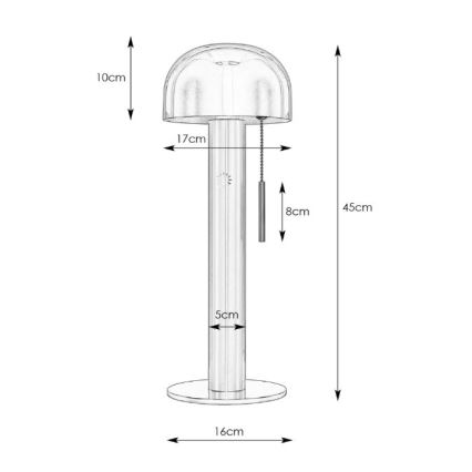 Markslöjd 108577 - Lámpara de mesa COSTA 2xG9/18W/230V blanco/cromo mate