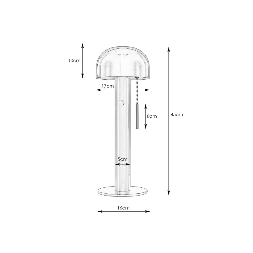 Markslöjd 108577 - Lámpara de mesa COSTA 2xG9/18W/230V blanco/cromo mate