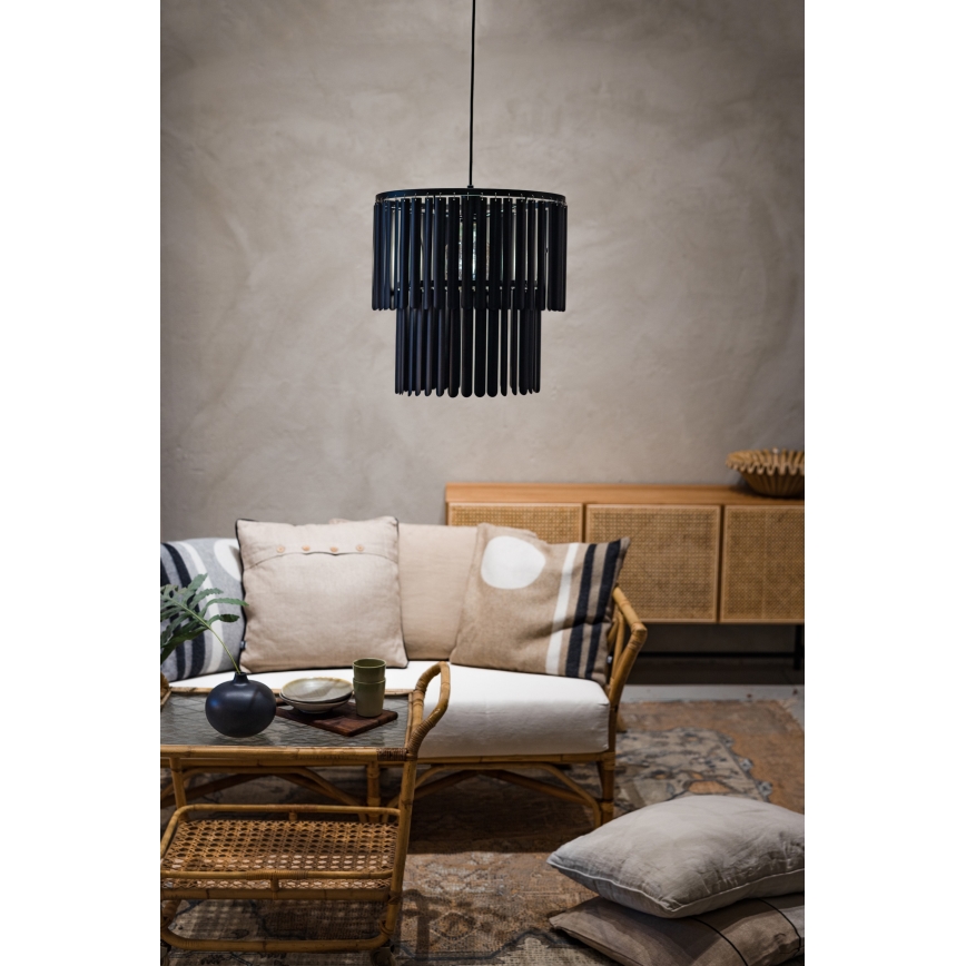 Markslöjd 108581 - Lámpara colgante VIENTO 1xE27/40W/230V negro