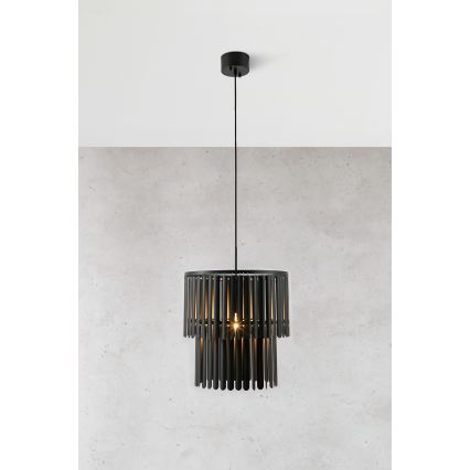 Markslöjd 108581 - Lámpara colgante VIENTO 1xE27/40W/230V negro