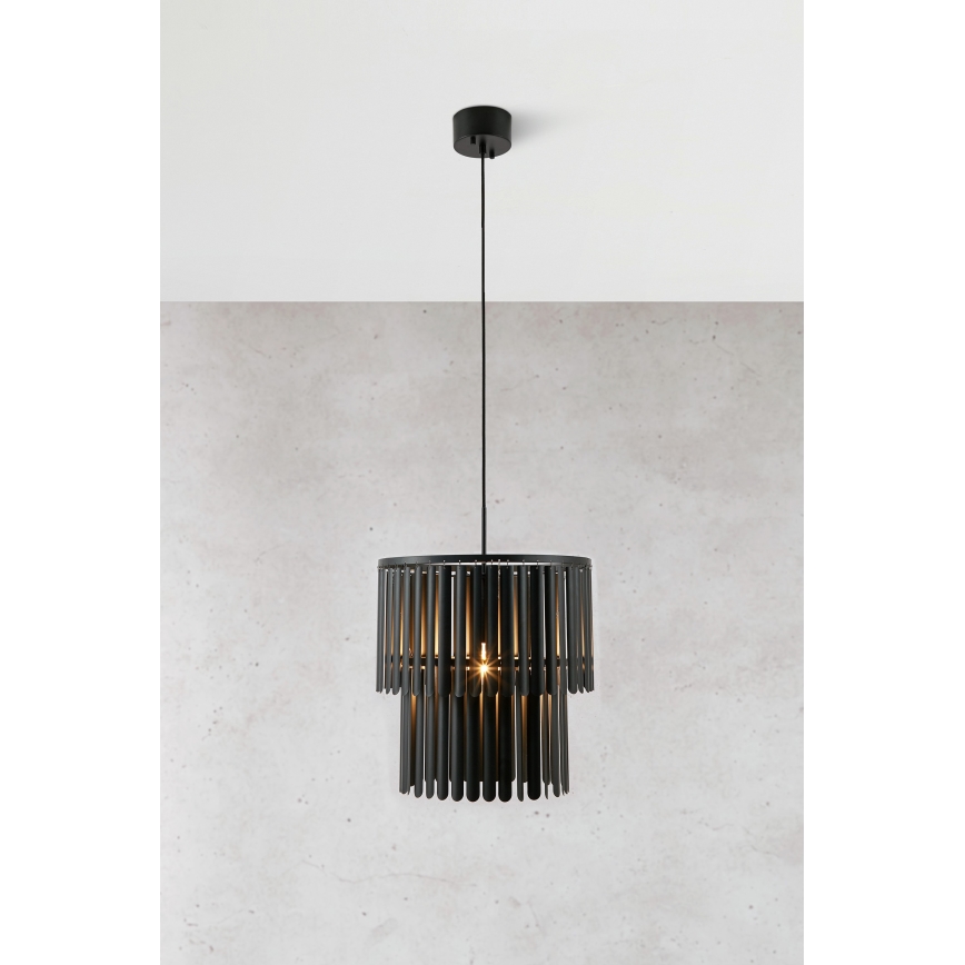 Markslöjd 108581 - Lámpara colgante VIENTO 1xE27/40W/230V negro