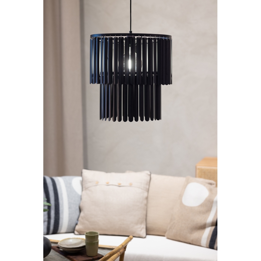 Markslöjd 108581 - Lámpara colgante VIENTO 1xE27/40W/230V negro
