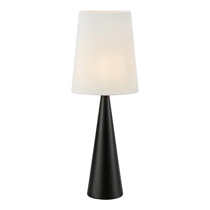 Markslöjd 108597 - Lámpara de mesa CONUS 1xE14/40W/230V blanco/negro