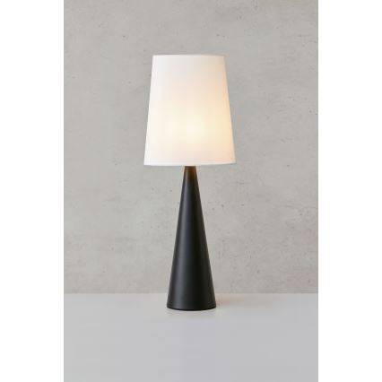 Markslöjd 108597 - Lámpara de mesa CONUS 1xE14/40W/230V blanco/negro