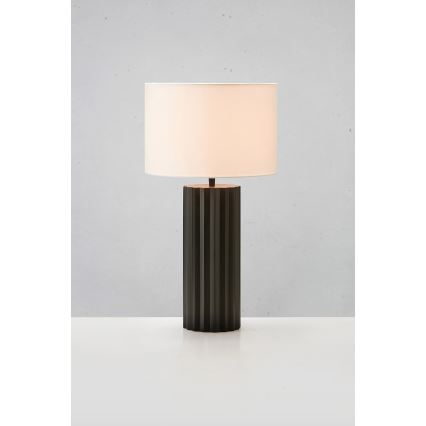 Markslöjd 108670 - Lámpara de mesa HASHIRA 1xE27/40W/230V blanco/negro