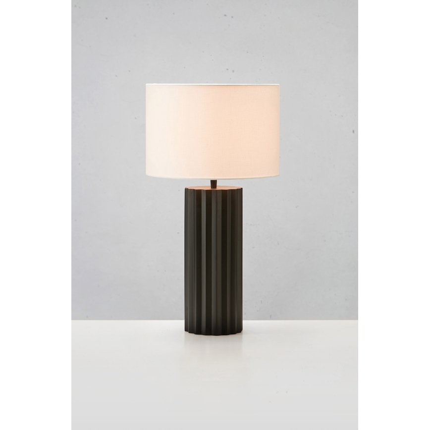 Markslöjd 108670 - Lámpara de mesa HASHIRA 1xE27/40W/230V blanco/negro