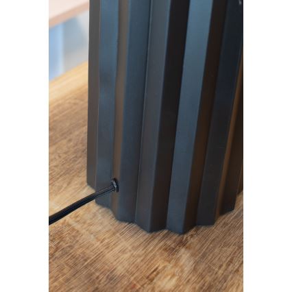 Markslöjd 108670 - Lámpara de mesa HASHIRA 1xE27/40W/230V blanco/negro