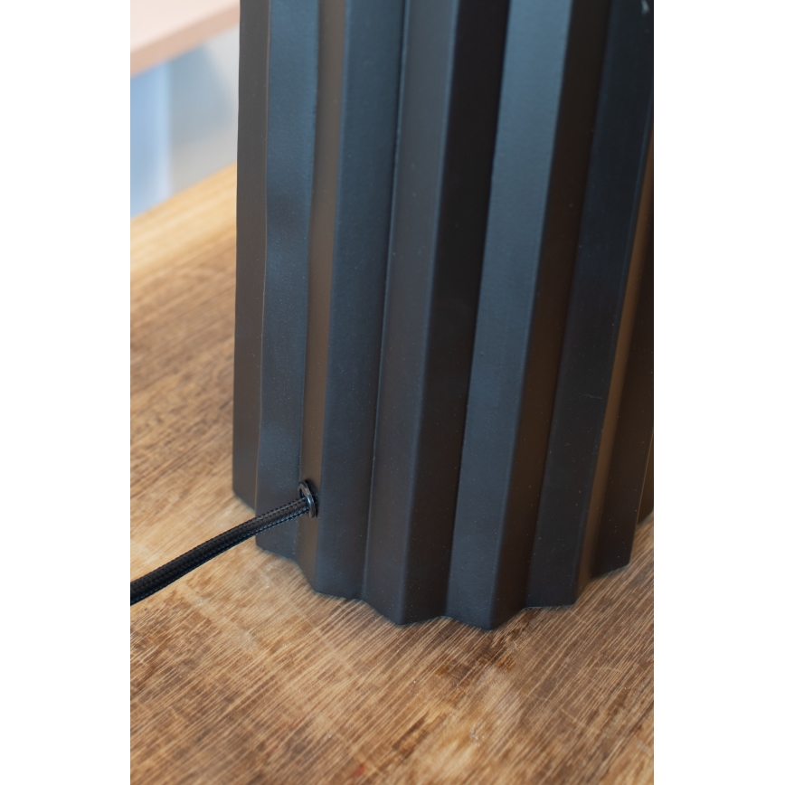 Markslöjd 108670 - Lámpara de mesa HASHIRA 1xE27/40W/230V blanco/negro