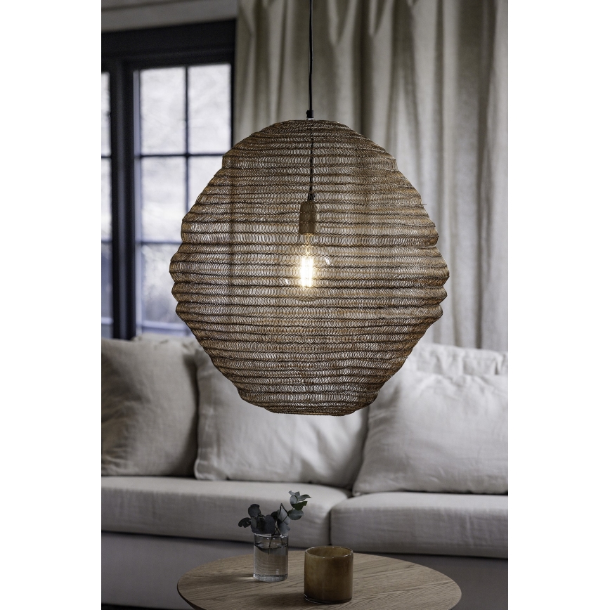 Markslöjd 108773 - Lámpara colgante TAZZA 1xE27/40W/230V dorado