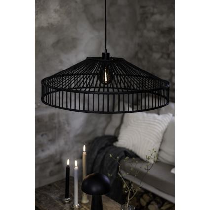 Markslöjd 108782 - Lámpara colgante TAPA 1xE27/40W/230V negro/bambú