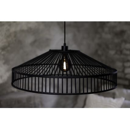 Markslöjd 108782 - Lámpara colgante TAPA 1xE27/40W/230V negro/bambú