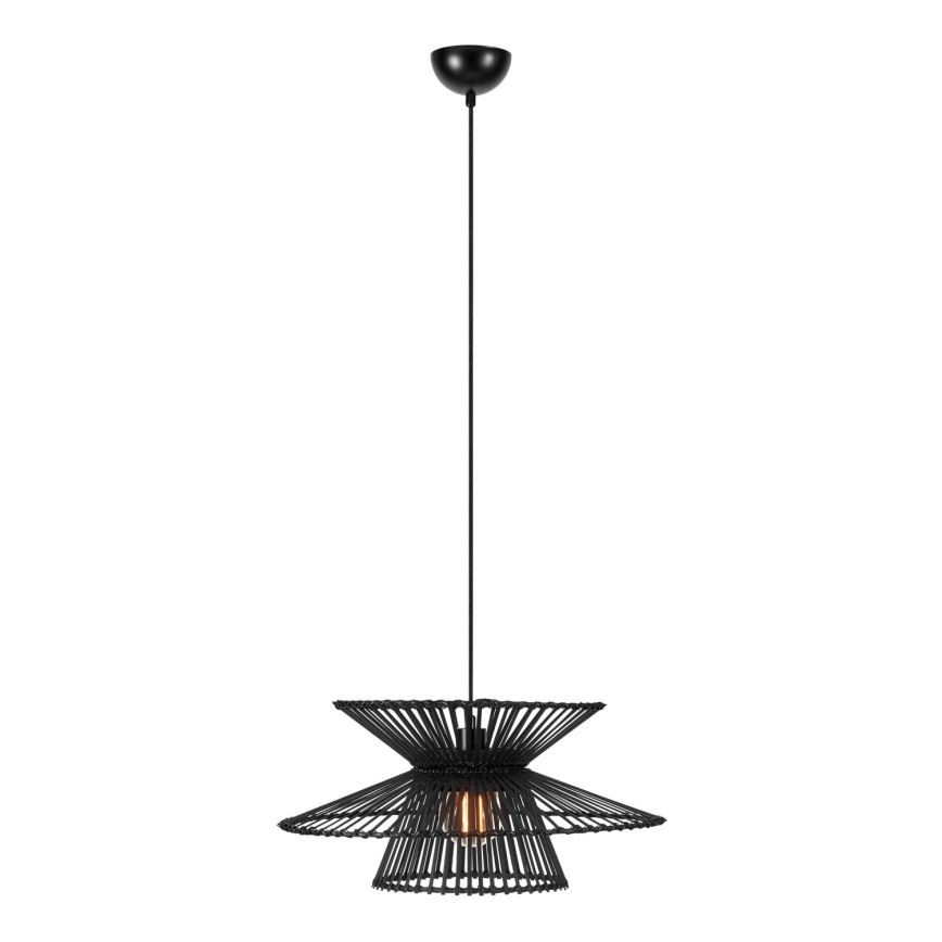 Markslöjd 108784 - Lámpara colgante DUPLICI 1xE27/40W/230V negro/bambú